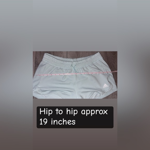 Adidas Women’s Size Medium Aeroready Shorts Light Blue Athletic EUC - Picture 3 of 6